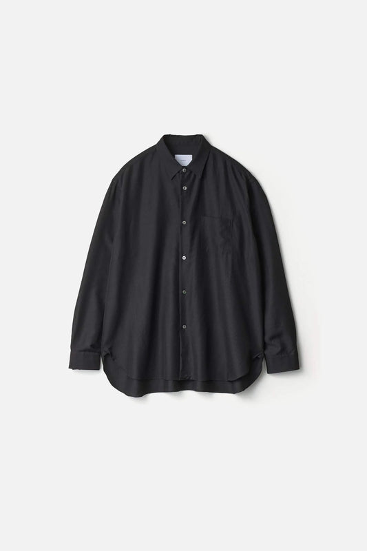 ssstein WOOL/SILK REGULAR COLLAR SHIRT