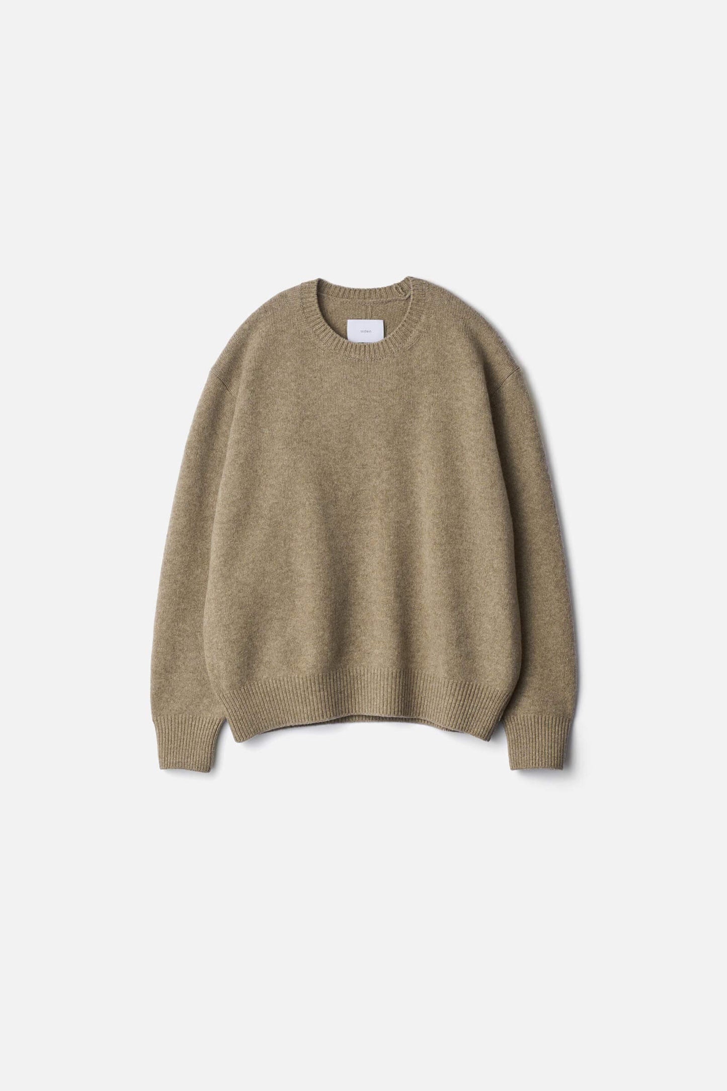 ssstein EXTRA FINE WOOL WARM KNIT CREW NECK LS