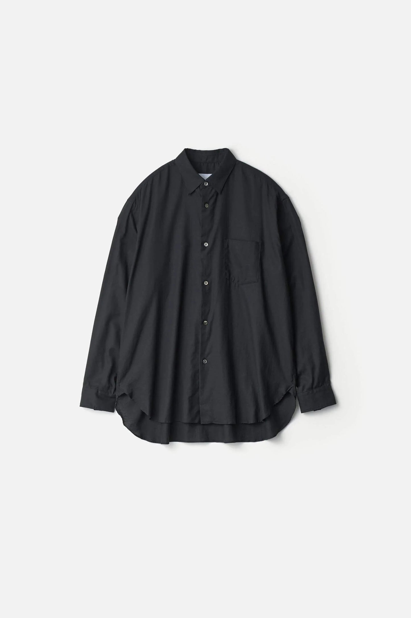 ssstein COTTON/SILK OVERSIZED REGULAR COLLAR SHIRT