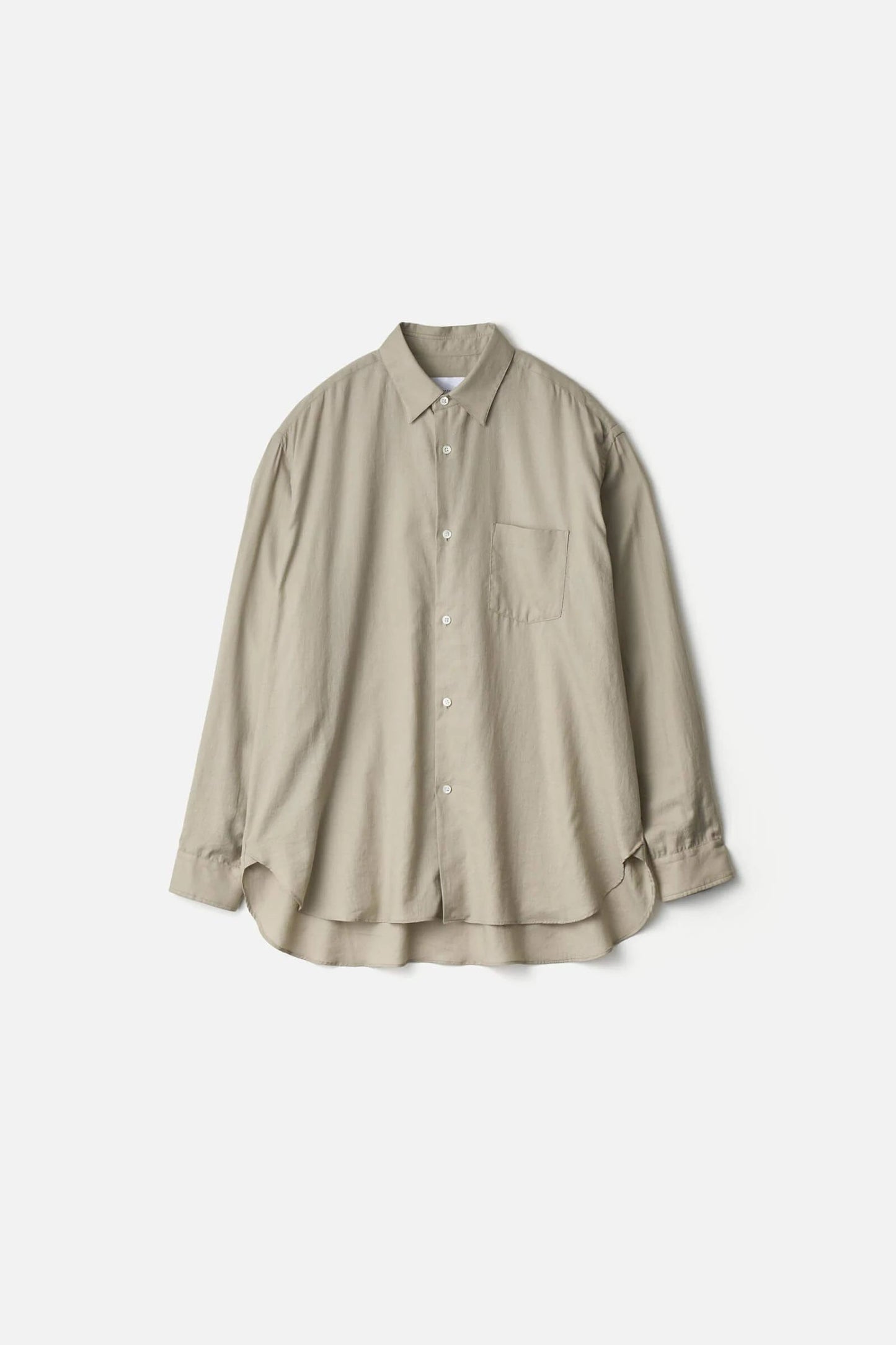 ssstein COTTON/SILK OVERSIZED REGULAR COLLAR SHIRT