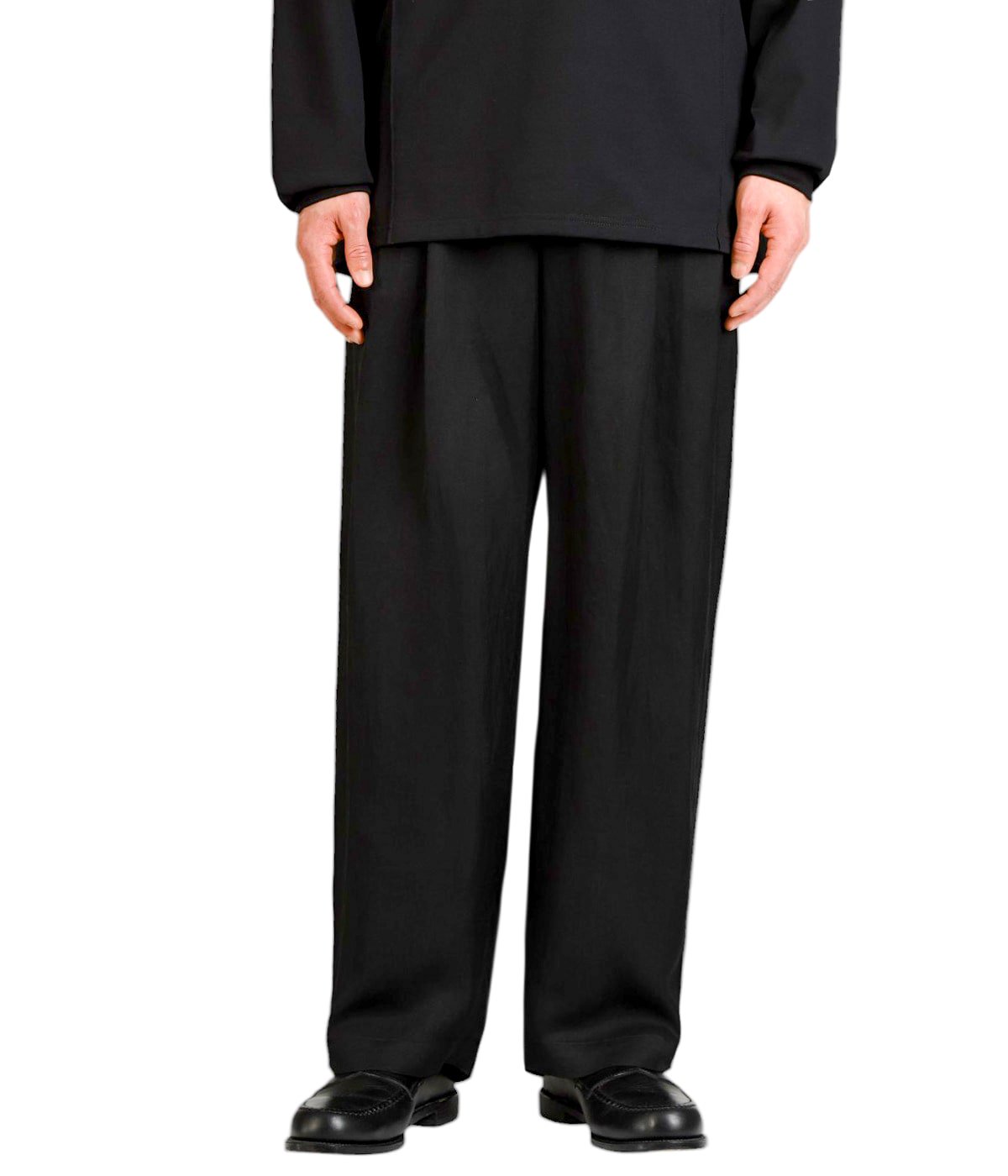ssstein VIS/LI TWILL WIDE EASY TROUSERS