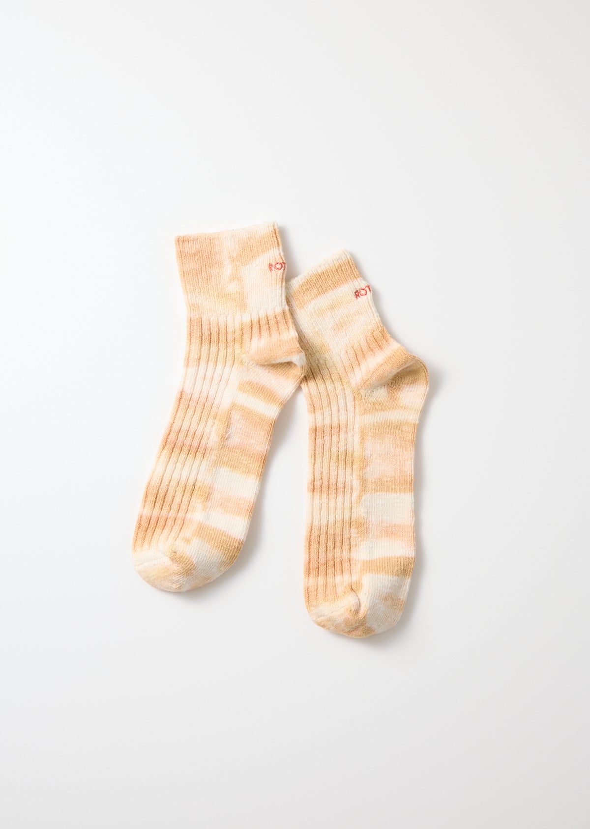 RoToTo TIE DYE RIBBED ANKLE SOCKS