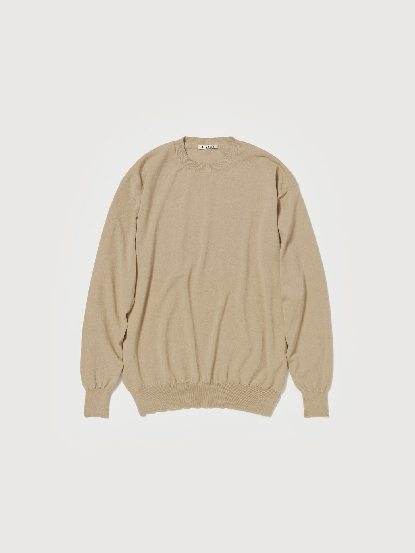 AURALEE SUPER HARD TWIST WOOL KNIT P/O