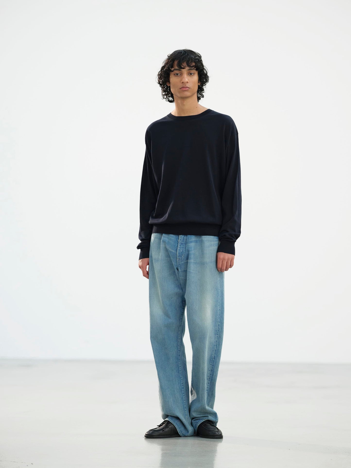 AURALEE SUPER HIGH GAUGE COTTON KNIT P/O