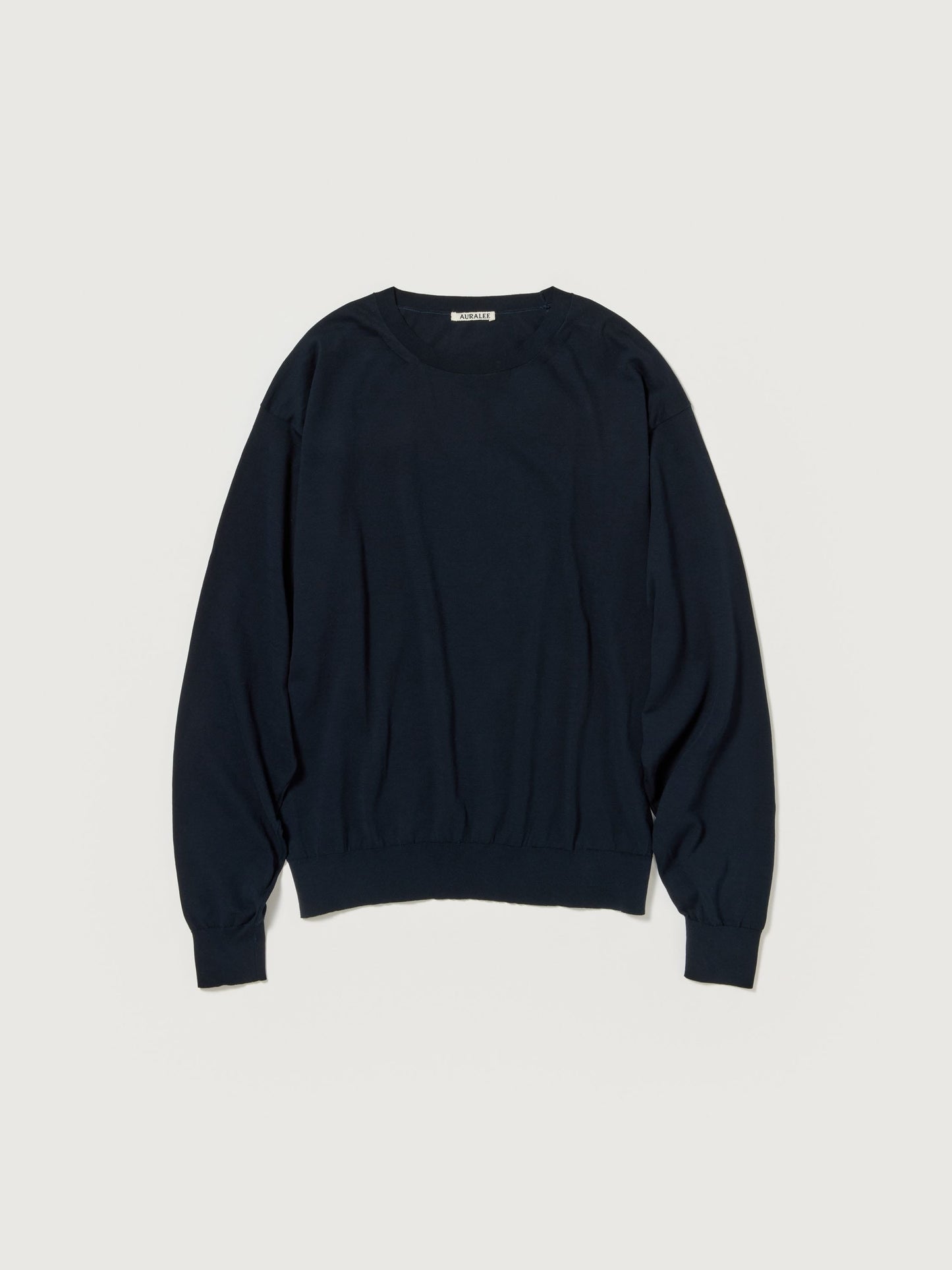 AURALEE SUPER HIGH GAUGE COTTON KNIT P/O