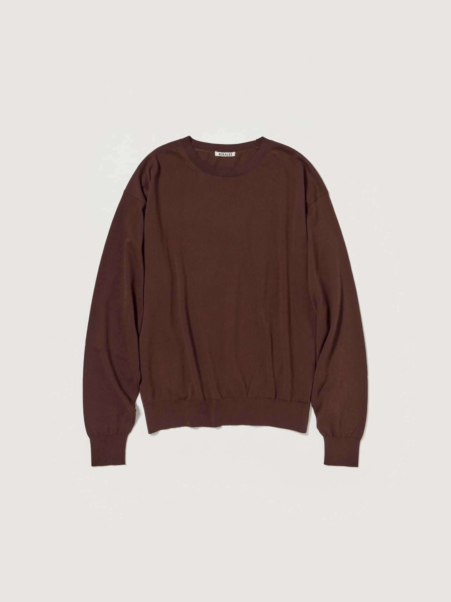 AURALEE SUPER HIGH GAUGE COTTON KNIT P/O