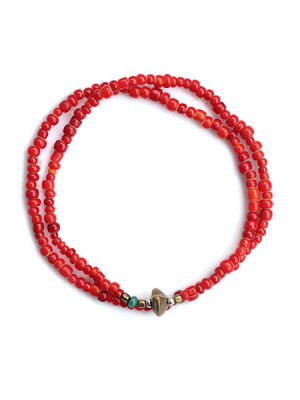 SunKu 39 White Heart Beads Anklet & Necklace SK-022