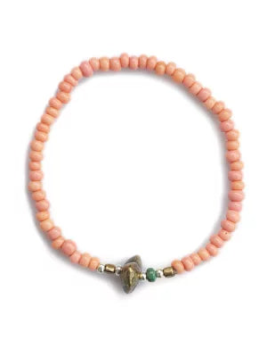 SunKu Antique Beads Bracelet Baby Pink LTD-001