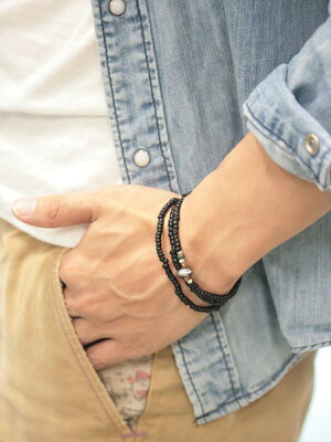 SunKu Antique Antique Beads Necklace & Bracelet Black LTD-014