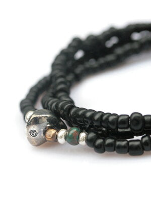 SunKu Antique Antique Beads Necklace & Bracelet Black LTD-014