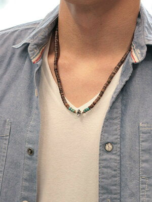 SunKu 39 Heishi Shell Necklace & Bracelet SK-056-BRN