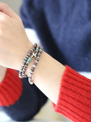 SunKu 39 Heishi Shell Necklace & Bracelet SK-056-BRN