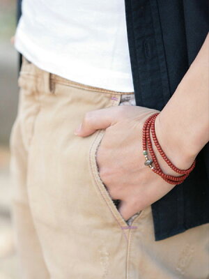 SunKu Antique Beads Necklace & Bracelet Brown LTD-020