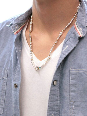 SunKu Mix Silver Beads Necklace & Bracelet SK-054