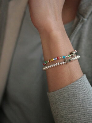 SunKu 39 Christmas & Silver Beads Bracelet SK-038