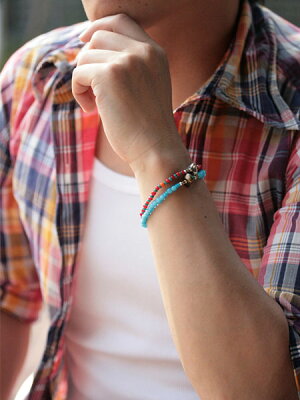 SunKu Antique Beads Bracelet Sky Blue LTD-003