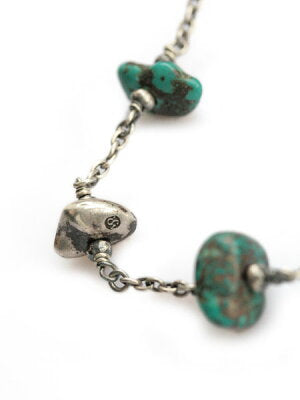 SunKu Turquise Chain & Beads Necklace SK-026-Taq