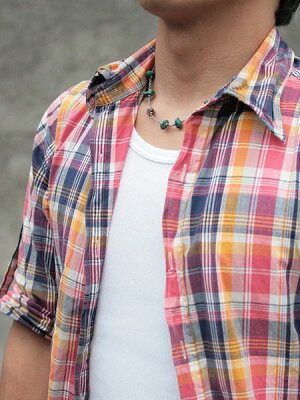 SunKu Turquise Chain & Beads Necklace SK-026-Taq