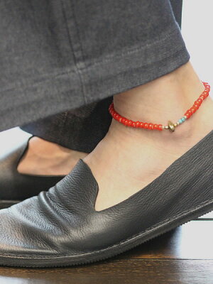 SunKu 39 White Heart Beads Anklet (L beads) SK-077