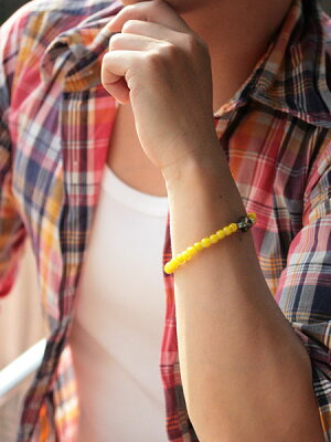 SunKu Antique Beads Bracelet Yellow LTD-005