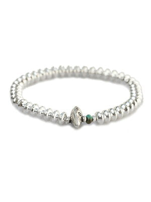 SunKu Large Silver Beads Bracelet SK-041