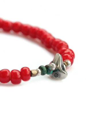 SunKu 39 White Heart Beads Bracelet SK-001