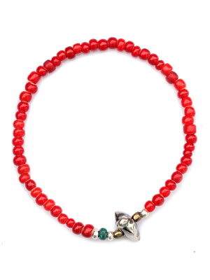 SunKu 39 White Heart Beads Bracelet SK-066