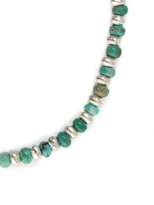 SunKu 39 Turquise & Silver Beads Bracelet SK-039