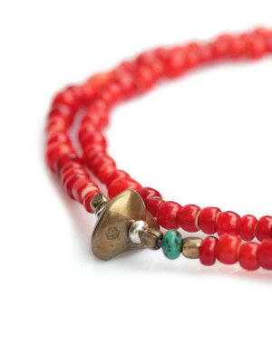 SunKu 39 White Heart Beads Anklet & Necklace SK-022