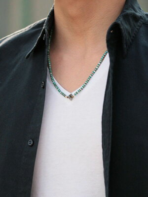 SunKu 39 Heishi turquoise×Shell Necklace & Bracelet SK-053