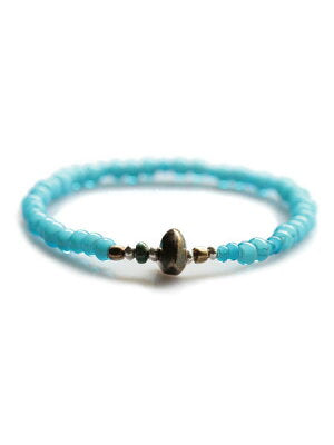 SunKu Antique Beads Bracelet Sky Blue LTD-003
