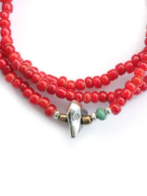 SunKu 39 White Heart Beads Necklace & Bracelet SK-002