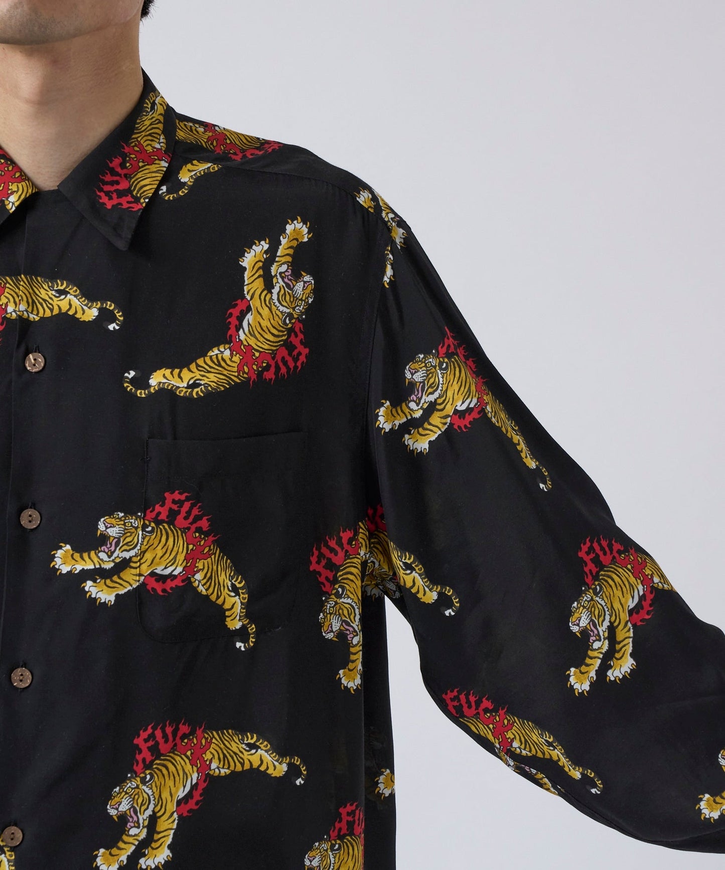 WACKO MARIA TIM LEHI HAWAIIAN SHIRT L/S