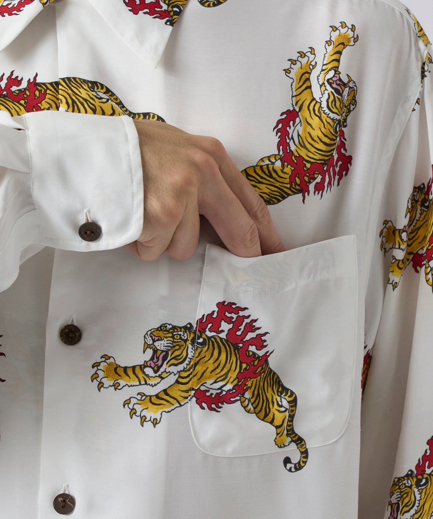 WACKO MARIA TIM LEHI HAWAIIAN SHIRT L/S