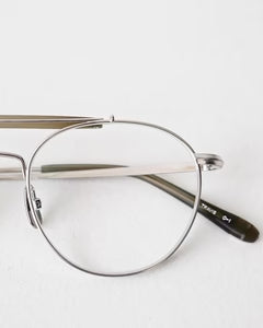 YELLOWS PLUS TRAVIS EYEWEAR Matte Gray/Silver