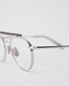 YELLOWS PLUS TRAVIS EYEWEAR Matte Gray/Silver