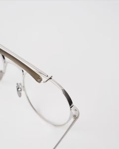 YELLOWS PLUS TRAVIS EYEWEAR Matte Gray/Silver