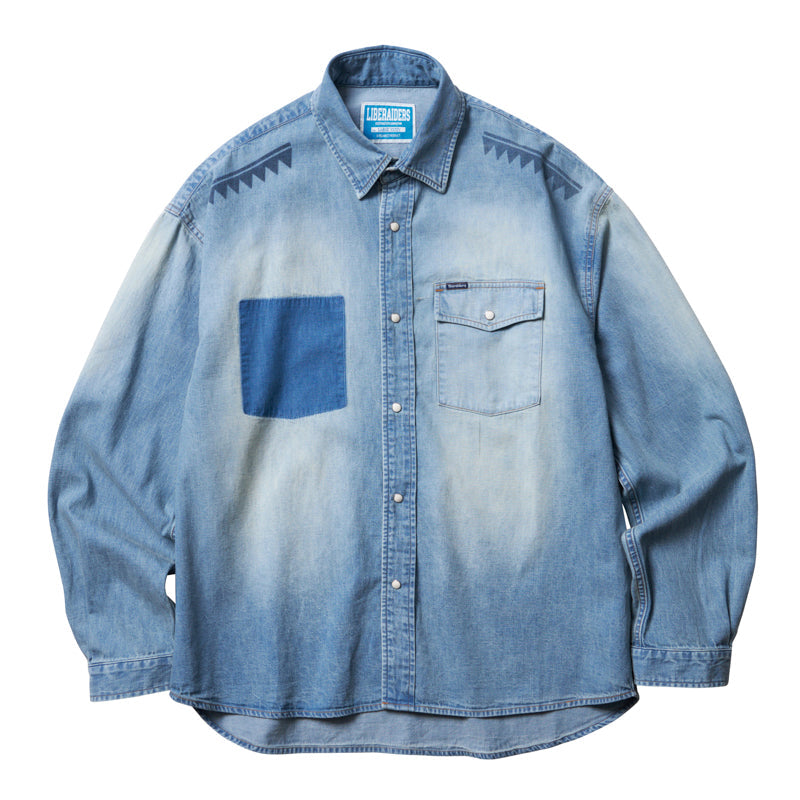 Liberaiders TRIBAL DENIM SHIRT
