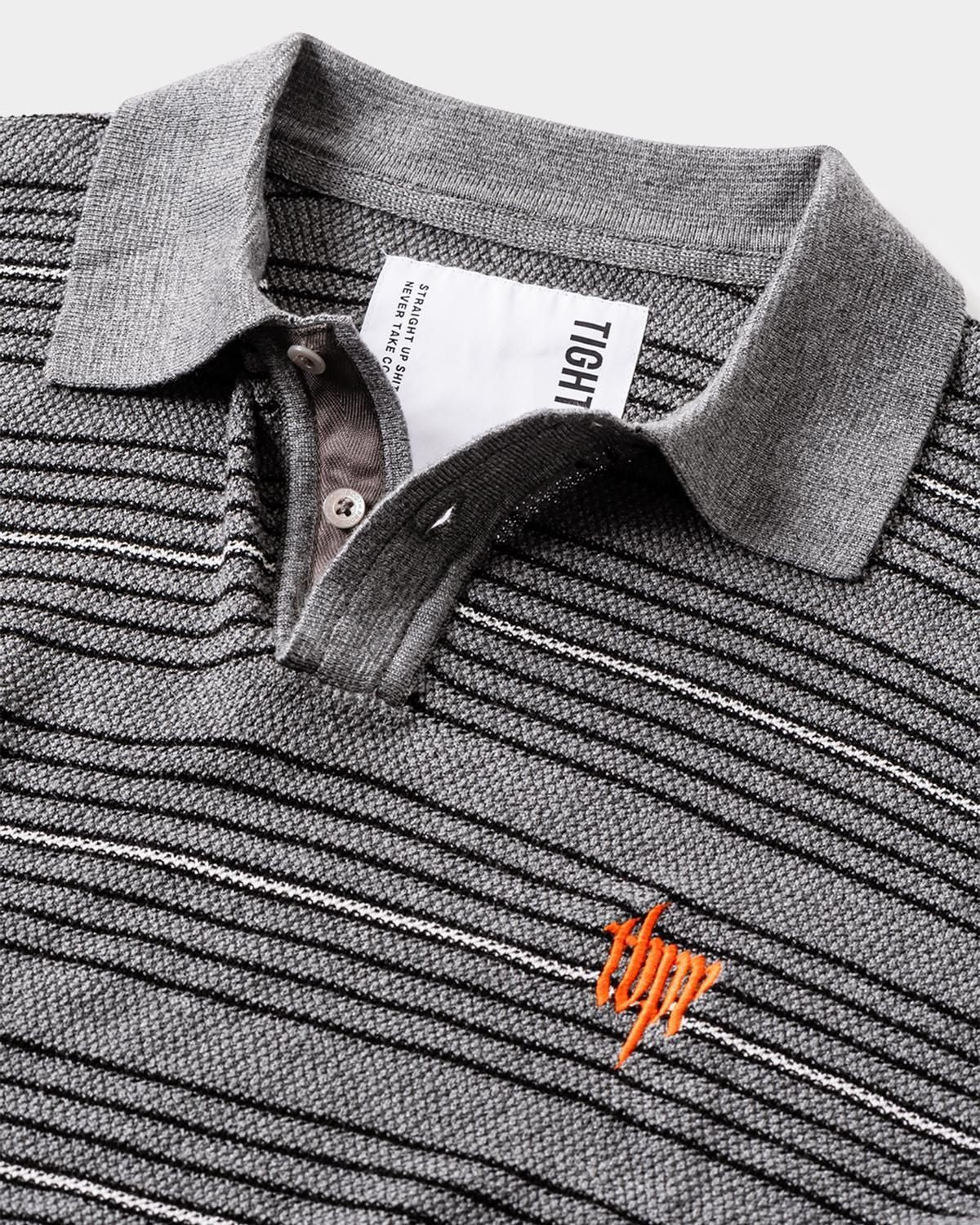 TIGHTBOOTH BOARDER KNIT POLO SHIRT