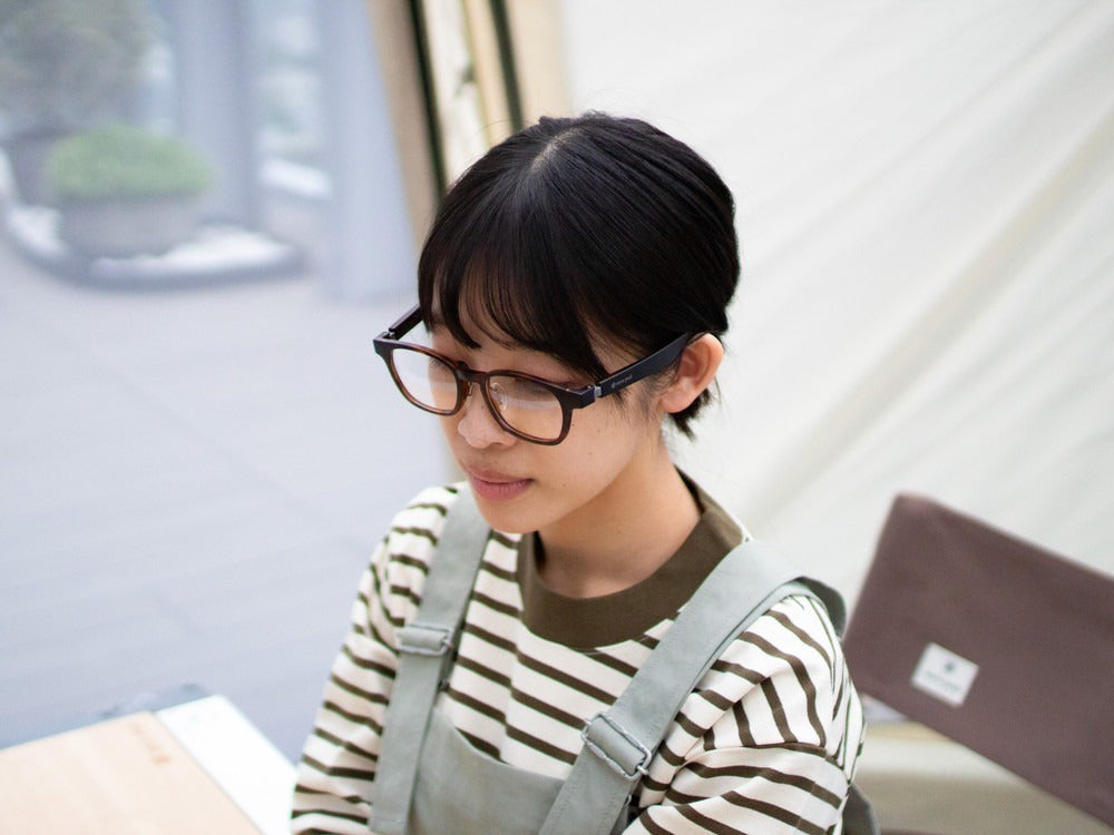 JINS × Snow Peak JINS Switch Flip Up ï¼?60° Wellington Sunglasses Brown