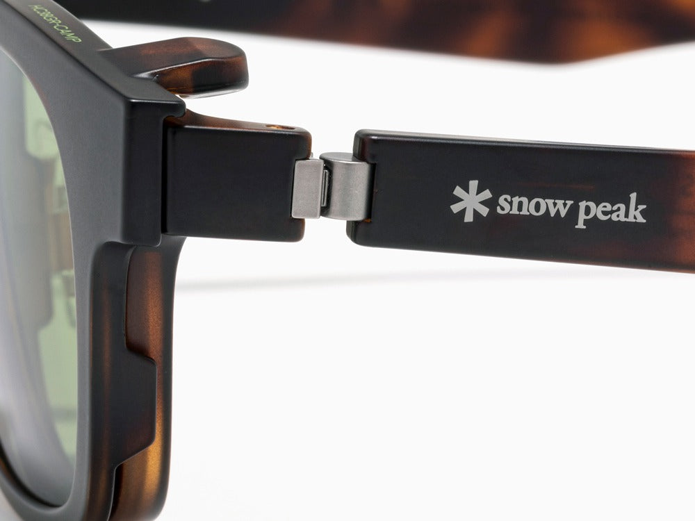 JINS × Snow Peak JINS Switch Flip Up ï¼?60° Wellington Sunglasses Brown