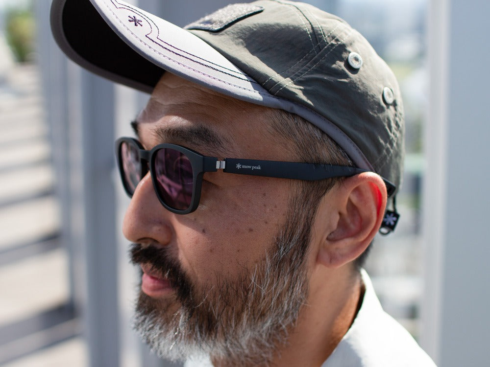 JINS × Snow Peak SUNGLASSES ï¼?60° Wellington Sunglasses Matte Black