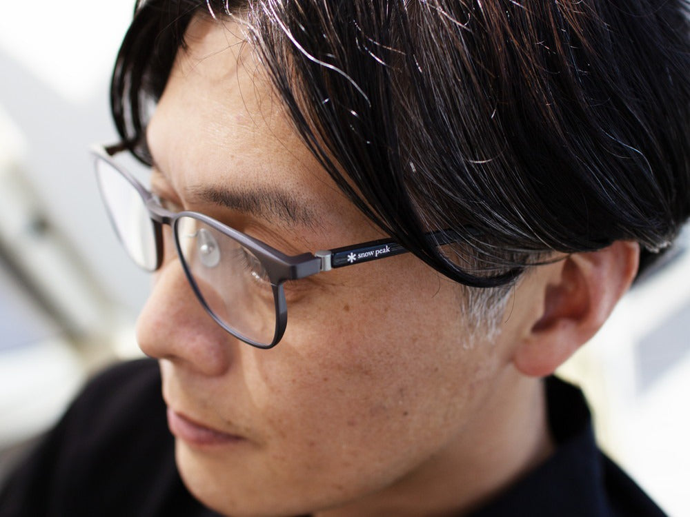 JINS × Snow Peak JINS Switch Metal Flip Up ï¼?60° Wellington Gunmetal