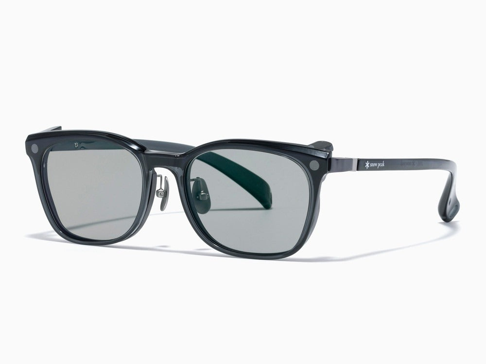 JINS × Snow Peak JINS Switch Metal Flip Up ï¼?60° Wellington Gunmetal