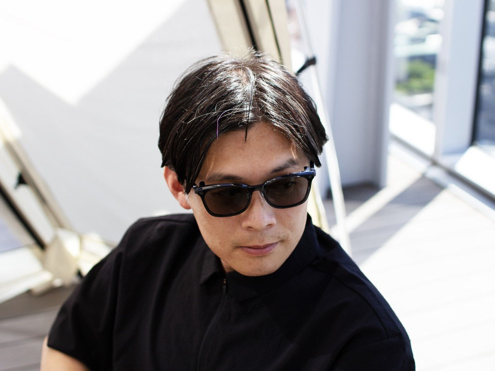 JINS × Snow Peak JINS Switch Metal Flip Up ï¼?60° Wellington Gunmetal