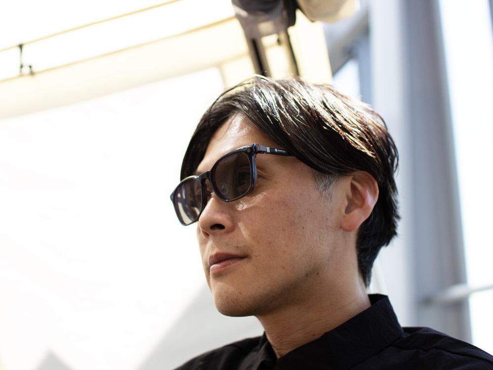 JINS × Snow Peak JINS Switch Metal Flip Up ï¼?60° Wellington Gunmetal