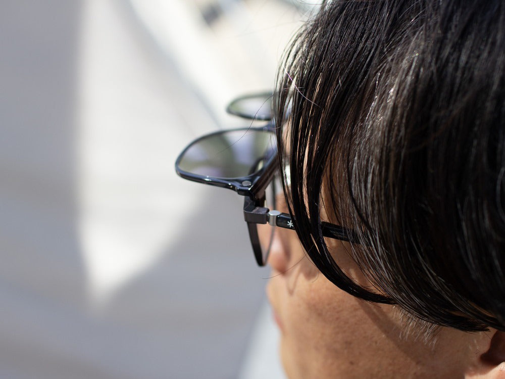 JINS × Snow Peak JINS Switch Metal Flip Up ï¼?60° Wellington Gunmetal