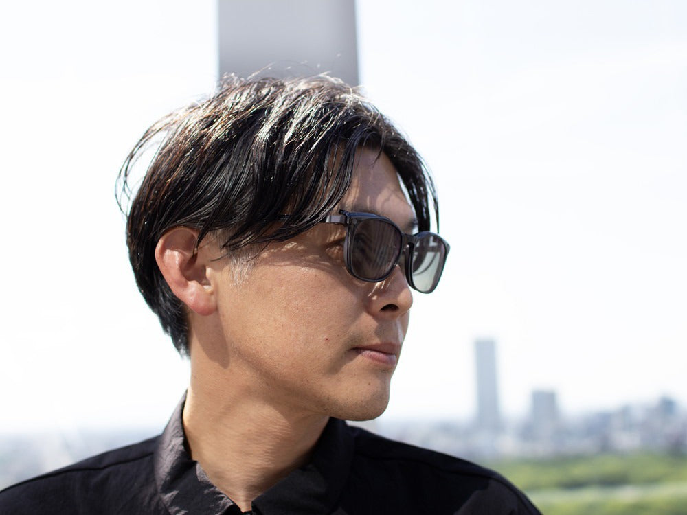 JINS × Snow Peak JINS Switch Metal Flip Up ï¼?60° Wellington Gunmetal