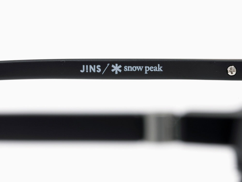 JINS × Snow Peak JINS Switch Metal Flip Up ï¼?60° Wellington Matt Black