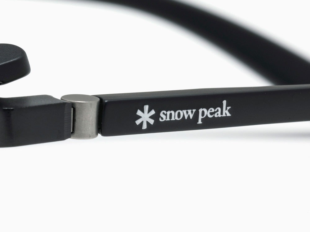 JINS × Snow Peak JINS Switch Metal Flip Up ï¼?60° Wellington Matt Black